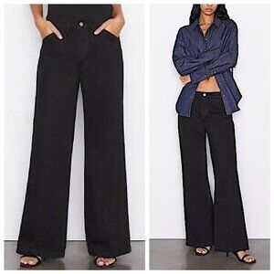 New Frame Le Baggy Palazzo Jeans in Film Noir Size 26